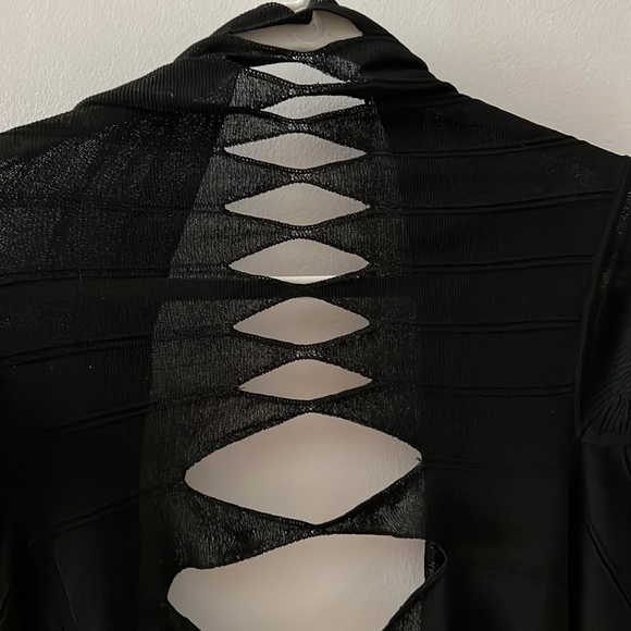 Rick Owens Cutout Cardigan Sz S - Picture 8 of 14